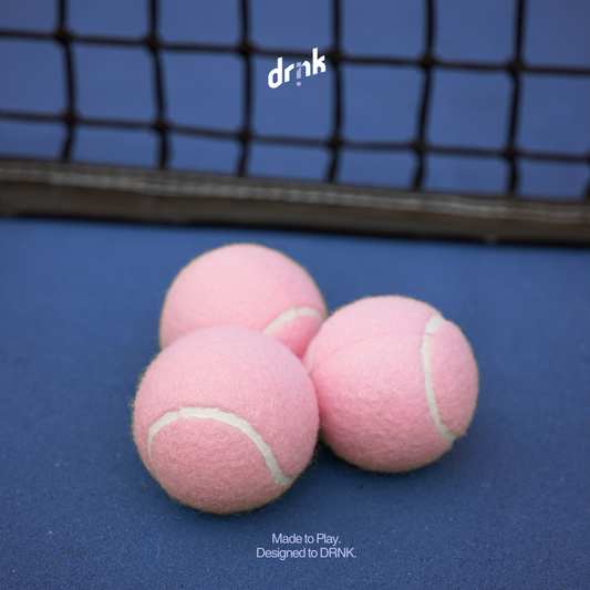 DRNK - Tennis Balls (Set Tube of 3) - ลูกเทนนิสสำหรับฝึกซ้อม สีชมพู – 3 ลูก
